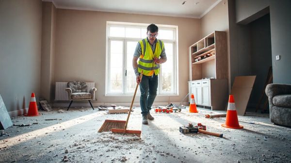 Nettoyage post-travaux : essentiels pour votre sécurité domestique